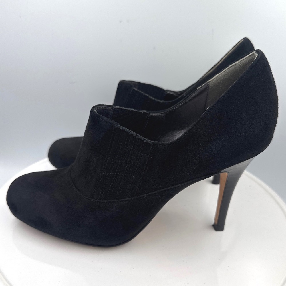 Cole Haan Shooties 6.5 B Black Suede Nike Air Stiletto High Heel Ankle Boots